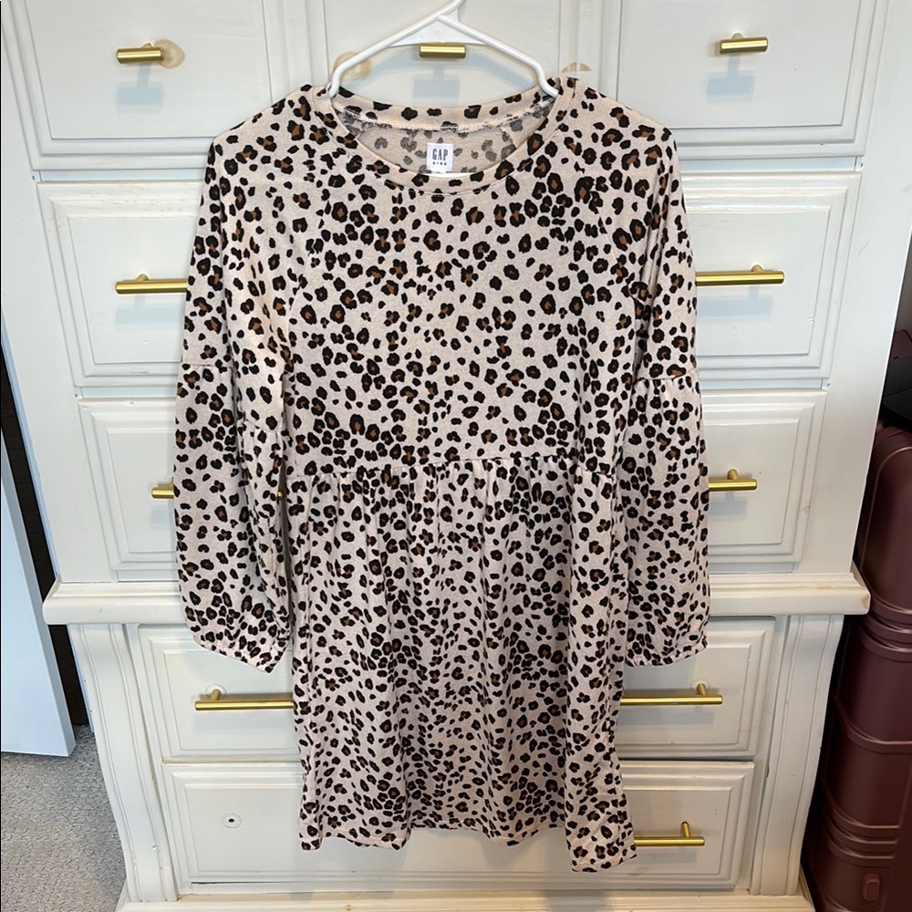 GAP Leopard Print Dress - Black and Brown